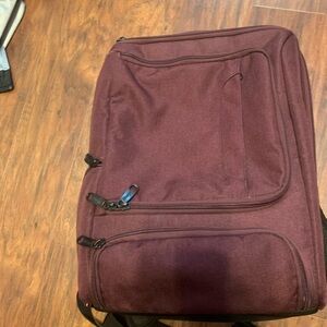 Men's Burgundy Backpack ebags professional slim bag